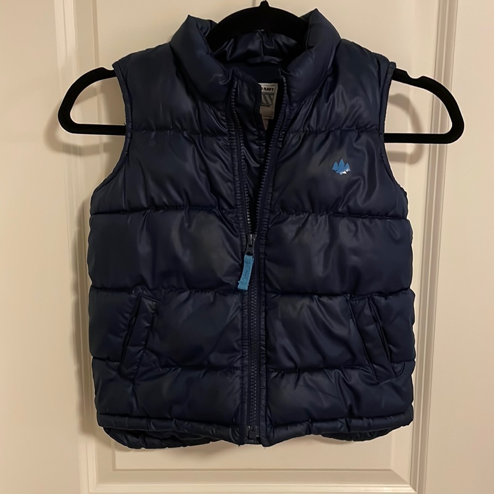 5T puffer vest navy blue